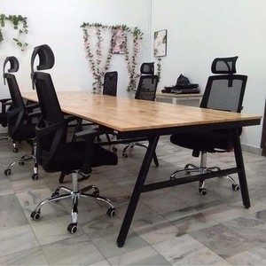 โต๊ะทำงานแบบคลัสเตอร์ 6 ชิ้น AConcept ขนาด 360x120 ซม. ขาเหล็กทันสมัย ประกอบเองได้ เหมาะสำหรับสำนักงานหรือห้องนอน-HBAC016 - Product Image 5