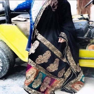 Damas elvet hawhawl _ lassic omen Lain or olor hawl 100% Shawl para mujeres - Product Image 6