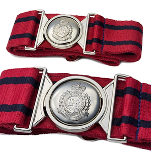 Haute Qualité Hommes Cérémonie Stable Ceinture Personnalisé Solide Mahroon Couleur Avec Argent Métal Boucle Vente En Vrac - Product Image 3