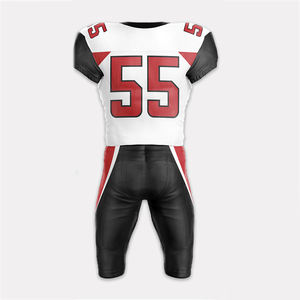 Nouvel arrivage d'uniformes de football américain sportifs pour jeunes impression personnalisée conception par sublimation uniformes de football américain - Product Image 3