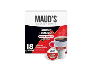 Cápsulas de Café Doble Cafeína Maud's, 18 Unidades, Café Tostado Oscuro en Cápsulas Individuales – Café 100% Arábica - Product Image 1