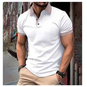 Nuevo 2025 High Business 3D Print Flip Collar Business Hombres de manga corta POLO - Product Image 2