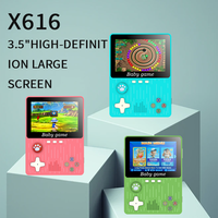Console de jeu portable X616, lecteur d'arcade avec joystick, carte TF extensible, jouet de puzzle classique, cadeau d'anniversaire pour les enfants de 5 ans et plus