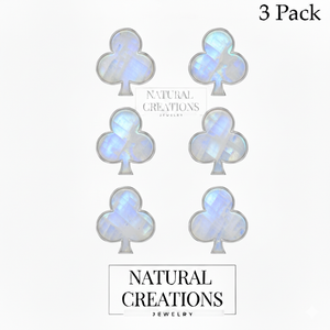 Boucles d'oreilles clous tendance en argent sterling 925 de qualité supérieure avec perle d'eau de mer et pierre de lune arc-en-ciel, serti clos, idéales pour mariage et fête - Product Image 2