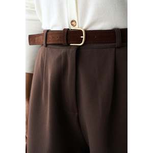กางเกงขาสั้นฟลอตัลสีน้ำตาล - Product Image 3