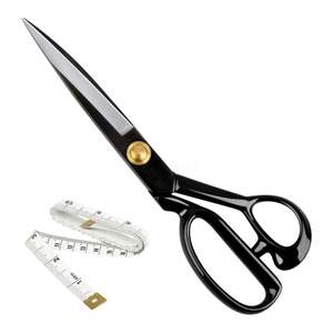 Ciseaux de couture en acier inoxydable pour tissus et cuir, ciseaux de qualité supérieure de 10 pouces, robustes - Product Image 5