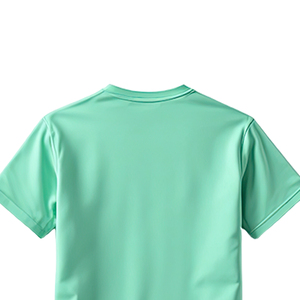 Camisetas de manga corta para hombre al por mayor, cuello redondo de color sólido estampado DTG, hecho de material de poliéster/algodón - Product Image 4