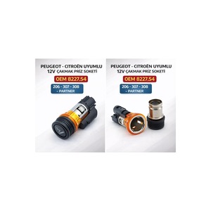 Presa Accendisigari 12V Peugeot Citroen 8227.54-Plastic Compatibile con Modelli 206 307 308 Partner - Product Image 1