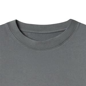 T-shirt décontracté surdimensionné pour homme 280g, imprimé par transfert thermique, 100% coton, couleur unie, lourd, anti-plis, col rond, manches courtes, long - Product Image 6