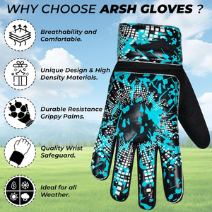 Gants de gardien de but de football professionnels 2025 en latex, imperméables, à doigts complets, avec sangle de poignet réglable, épaissis et résistants à l'usure - Product Image 5