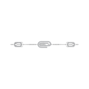 Hot Selling 950 Platinum VVS D <b>Moissanite</b> Geometric Link <b>Bracelet</b> Dainty Classic Jewelry for Parties Gift OEM ODM Manufacturer - Product Image 3