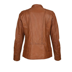 Chaqueta de Cuero para Mujer, Transpirable, con Cierre de Cremallera, Hecha a Medida, de Alta Calidad y Elegante, Disponible en Diferentes Colores - Product Image 6