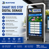 Affichage intelligent pour arrêt de bus en extérieur avec écran LCD, panneau électronique, informations de trajet en temps réel, indication pour les passagers et signalisation numérique