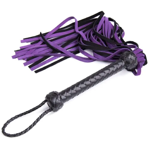 Flogger Da 100 Falls Da Bò Thật Tay Cầm Bện Màu Đen Đồ Chơi Tình Dục Cặp Đôi Cực Đoan Roi Da Hạng Nặng