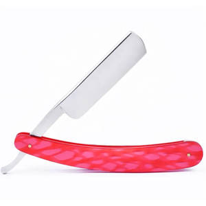 Rasoir pliant en acier inoxydable domestique professionnel pour hommes Salon de rasage de couleur personnalisée Baber pour le visage, les cheveux et le corps - Product Image 1