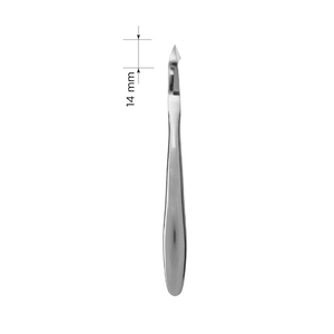 High Grade Nail Cuticle Nippers Dall Finish Double Spring Stainless Steel Lap Joint 14mm Tip Cuticle Nippers - Product Image 4