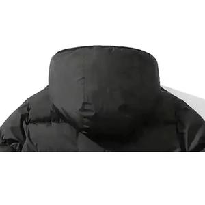 Doudoune d'hiver décontractée imperméable en coton 100% de haute qualité, personnalisée OEM, style urbain, avec col montant et logo avant en toile, en softshell - Product Image 3