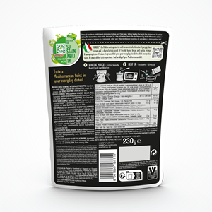 Riz noir Venere à texture moelleuse 230G, grains moyens, céréales complètes, cuisson au micro-ondes en 2 minutes, fabriqué en Italie pour une alimentation saine - Product Image 2