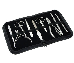 Kit de toilettage professionnel manucure pédicure outils en acier inoxydable 17 pièces meilleure qualité fournisseur à bas prix PK - Product Image 5
