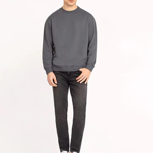 OEM personnalisé meilleure vente de sweatshirts pour hommes de haute qualité plaine coupe régulière O cou hommes sweatshirts - Product Image 2
