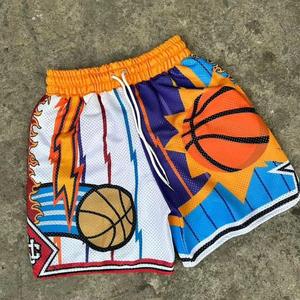 Short athlétique en maille de fitness personnalisé pour homme Short de jogging respirant à séchage rapide High Street 100% coton Sublimation - Product Image 2