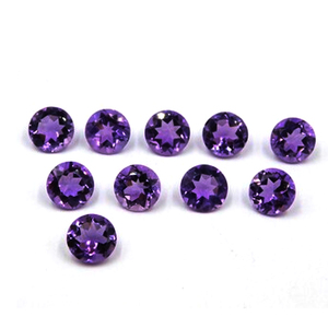 Haute qualité 9mm coupe ronde améthyste pierre précieuse cercle naturel facette bonne qualité pour la fabrication de bijoux prix de gros - Product Image 3