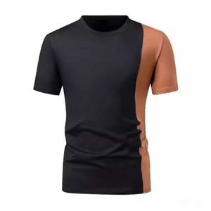 T-shirt surdimensionné de haute qualité pour hommes vêtements en tricot doux couleurs unies impression numérique sérigraphie DTF DTG grande taille - Product Image 3