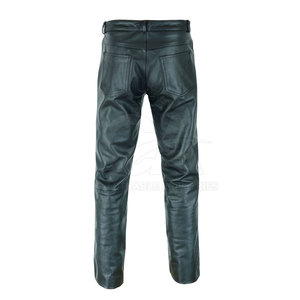 กางเกงหนังผู้ชายสั่งทำราคาส่ง พร้อมโลโก้และดีไซน์เฉพาะตัว - Product Image 2