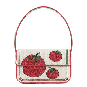 Cute Stylish Beautiful <b>Tomato</b> Handmade Beaded Embroidery Cross Body Bag New Design Fashionable Trendy By Hiba Enterprises - Product Image 1