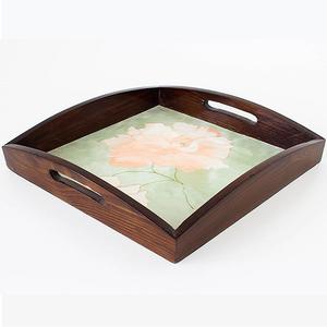 Bandeja redonda de madera de gran tamaño de diseño moderno de bambú de alta calidad con asa de agujero para servir alimentos para uso en la cocina a un precio más bajo - Product Image 4