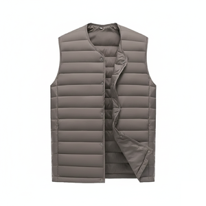 Chaleco Acolchado de Invierno para Hombre, sin Cuello, de Alta Calidad, Impermeable, Chaqueta de Otoño, Logotipo Personalizado, OEM, Venta al por Mayor - Product Image 4