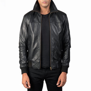 Vêtements pour hommes, vente chaude, veste en cuir professionnelle 2022, matériau en cuir OEM ODM 2022 - Product Image 2
