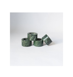 Soporte de mármol para anillo y servilletas, tamaño personalizado, Color negro, hecho a mano, precio asequible - Product Image 1