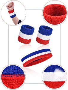 สายรัดข้อมือกีฬาสำหรับผู้ชาย & ผู้หญิง-ความชื้นแบบสปอร์ตผ้าเทอร์รี่แบบซับเหงื่อสำหรับเทนนิสบาสเก็ตบอลวิ่งยิม - Product Image 6