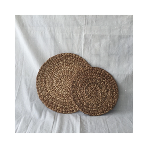 Cheap Price Natural Eco Friendly <b>Placemat</b> Handmade Natural Woven Water Hyacinth <b>Seagrass</b> Straw Round <b>Placemat</b> - Product Image 6
