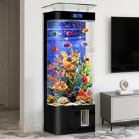 Système de filtration par le fond pour aquarium commercial, conception d'habitat aquatique, grand aquarium en verre pour exposition de poissons à domicile