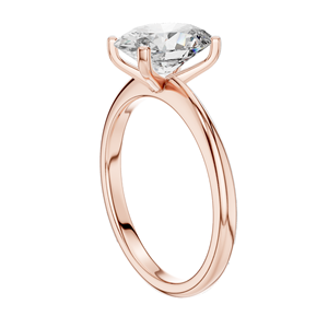 Anillo Solitario Ovalado con Diamante de Laboratorio de 2 Quilates para Mujer, Claridad VVS-VS EF, Oro de 18K, 14K, 10K y Plata 925, Oro Rosa, Amarillo, Blanco - Product Image 5