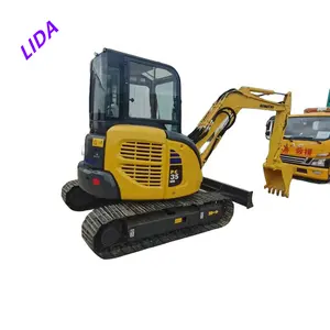 Excavadora pequeña hidráulica boutique en stock Komatsu PC35MR, excavadora usada, excavadora pc35 de 3 toneladas, miniexcavadora a la venta