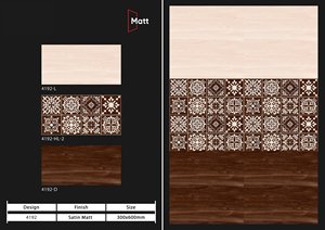 Nueva llegada 3D moderno 300x600 porcelana mate azulejos de pared de cerámica de alta calidad interior indio productos personalizados para apartamentos - Product Image 5