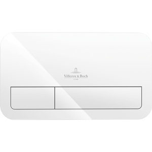 V&B ViConnect Plastic <b>Wall</b>-mounted Actuator <b>Plate</b> 253x145x62mm White Bath & Toilet Supplies by VILLEROY & BOCH - Product Image 1