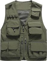 Gilet de travail et de pêche pour homme grande taille, en toile de haute qualité, imperméable, respirant, écologique, léger, décontracté, pour l'été et les activités de plein air
