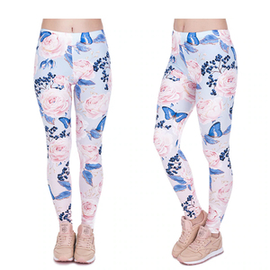 Legging serré de sport pour femmes de haute qualité Design personnalisé Leggings de yoga par sublimation avec taille élastique Offre Spéciale de gros - Product Image 1