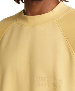 Sweat-shirt à col rond mélangé en molleton de coton 100% Logo personnalisable teint uni pour la saison d'hiver - Product Image 4