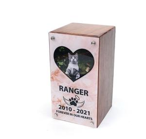 Boîte en bois personnalisée pour les cendres d'animaux de compagnie boîte d'urne funéraire en palissandre pour chat chien souvenir commémoratif urne funéraire souvenirs - Product Image 2