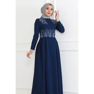 Vestido Khaki 6121 con Detalle de Perlas, Estilo Casual - Product Image 6