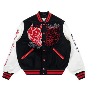 Chaqueta elegante clásica informal holgada de béisbol para hombres jóvenes guapos de la calle americana de la moda del otoño de la primavera - Product Image 2