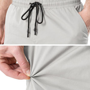 Top Trending Athletic Distressed Cargo Chenille Bordado Comfort Windbreaker Workout Pantalones cortos para hombres - Product Image 4