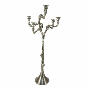 Candélabre en métal 5 bras bougeoir centres de table de mariage support décoratif noël maison et mariage - Product Image 3