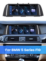 Écran intelligent pour voiture Navifly EU STOCK MN-X pour BMW Série 5 F10 F11 CIC NBT Radio Auto Caméra 360° Android DSP CarPlay sans fil