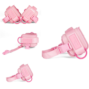 Sangles de cheville professionnelles pour la musculation, rembourrage en néoprène, grillettes réglables avec boucle à pression, poids personnalisés, double anneau en D, chevillères - Product Image 4
